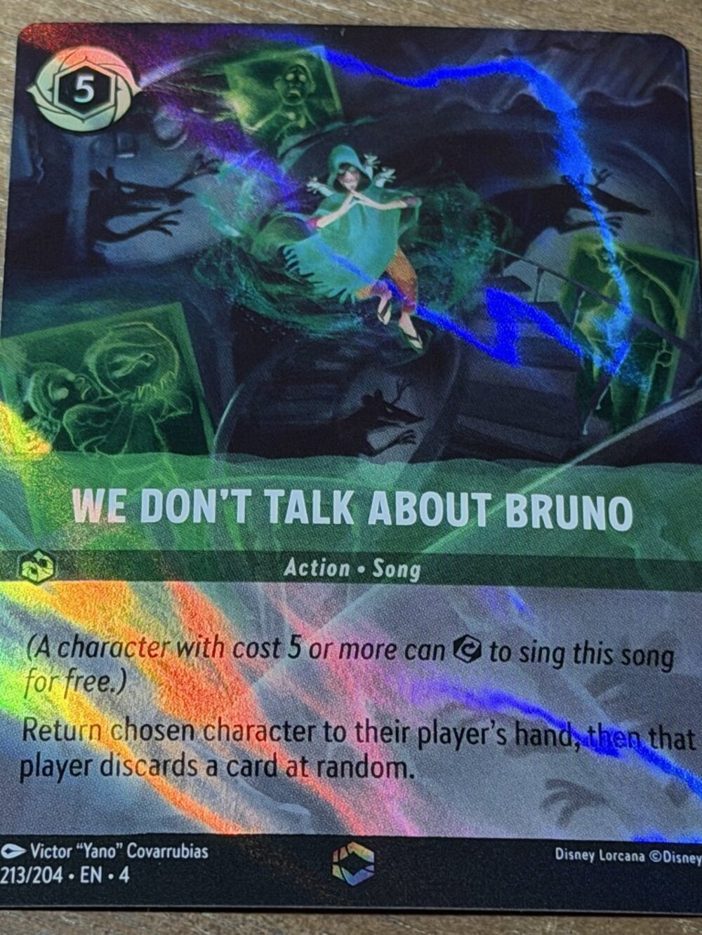 Disney Lorcana We Don't Talk About Bruno 213/204 Enchanted Holofoil English LP